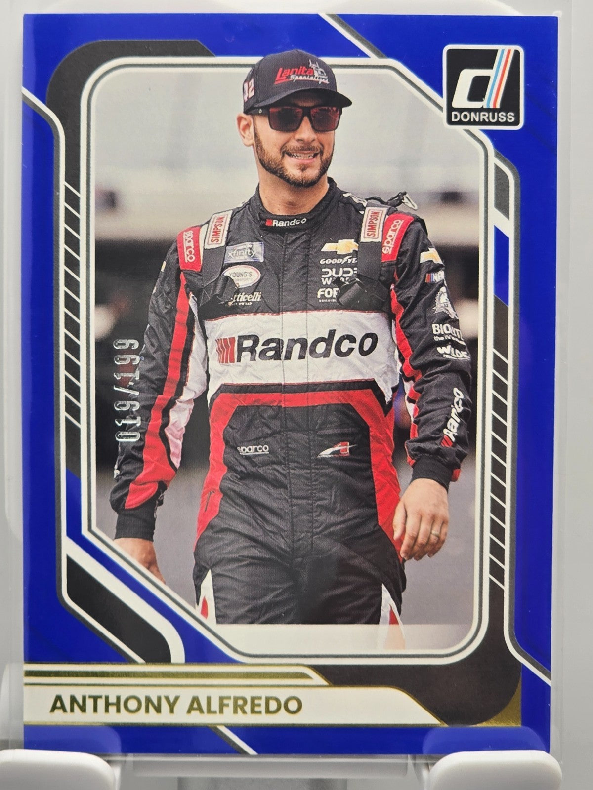 2026 Donruss NASCAR Racing - #76 Anthony Alfredo - Blue Base /199