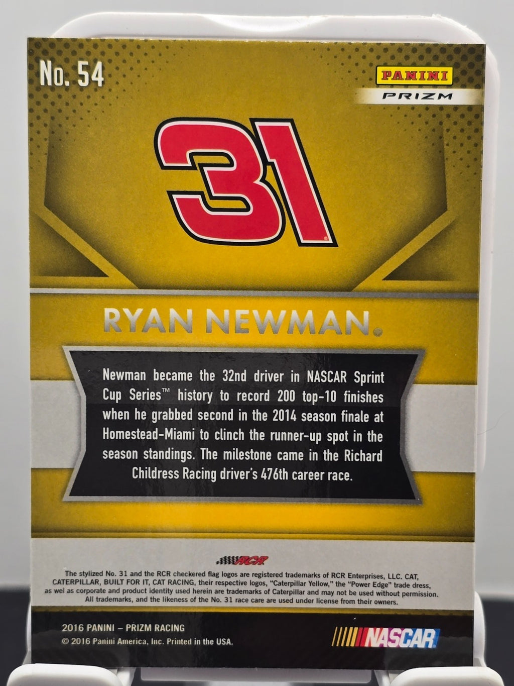 2016 Prizm Racing - #54 Ryan Newman - Red, White & Blue Prizm