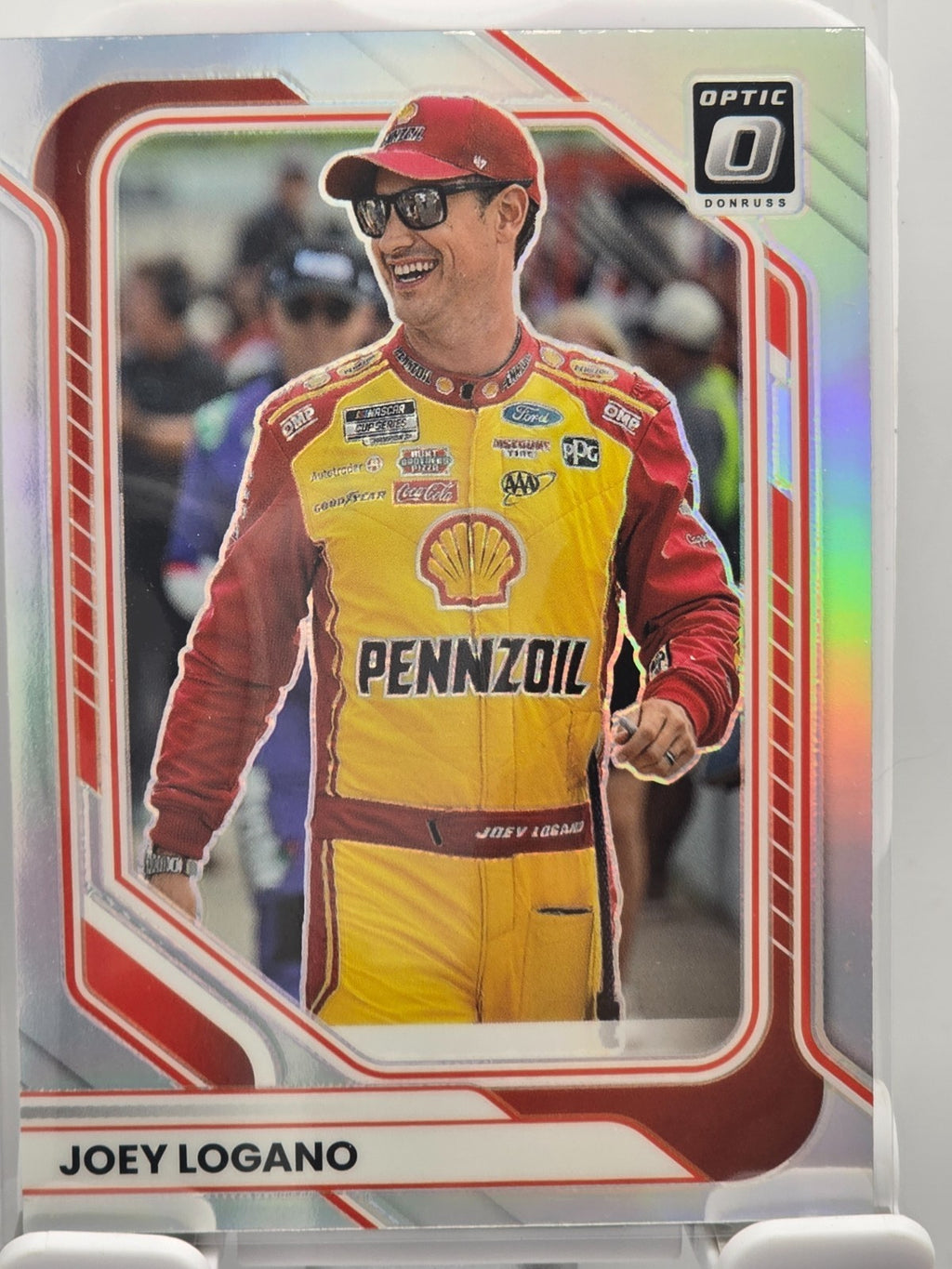 2026 Donruss NASCAR Optic Racing - #71 Joey Logano - Silver/Holo