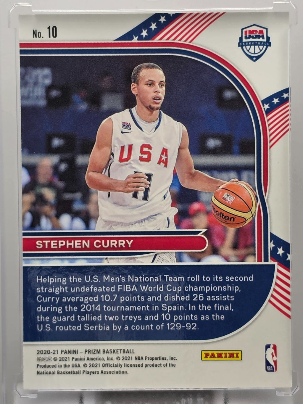 2020-21 Panini Prizm - USA Basketball Stephen Curry #10
