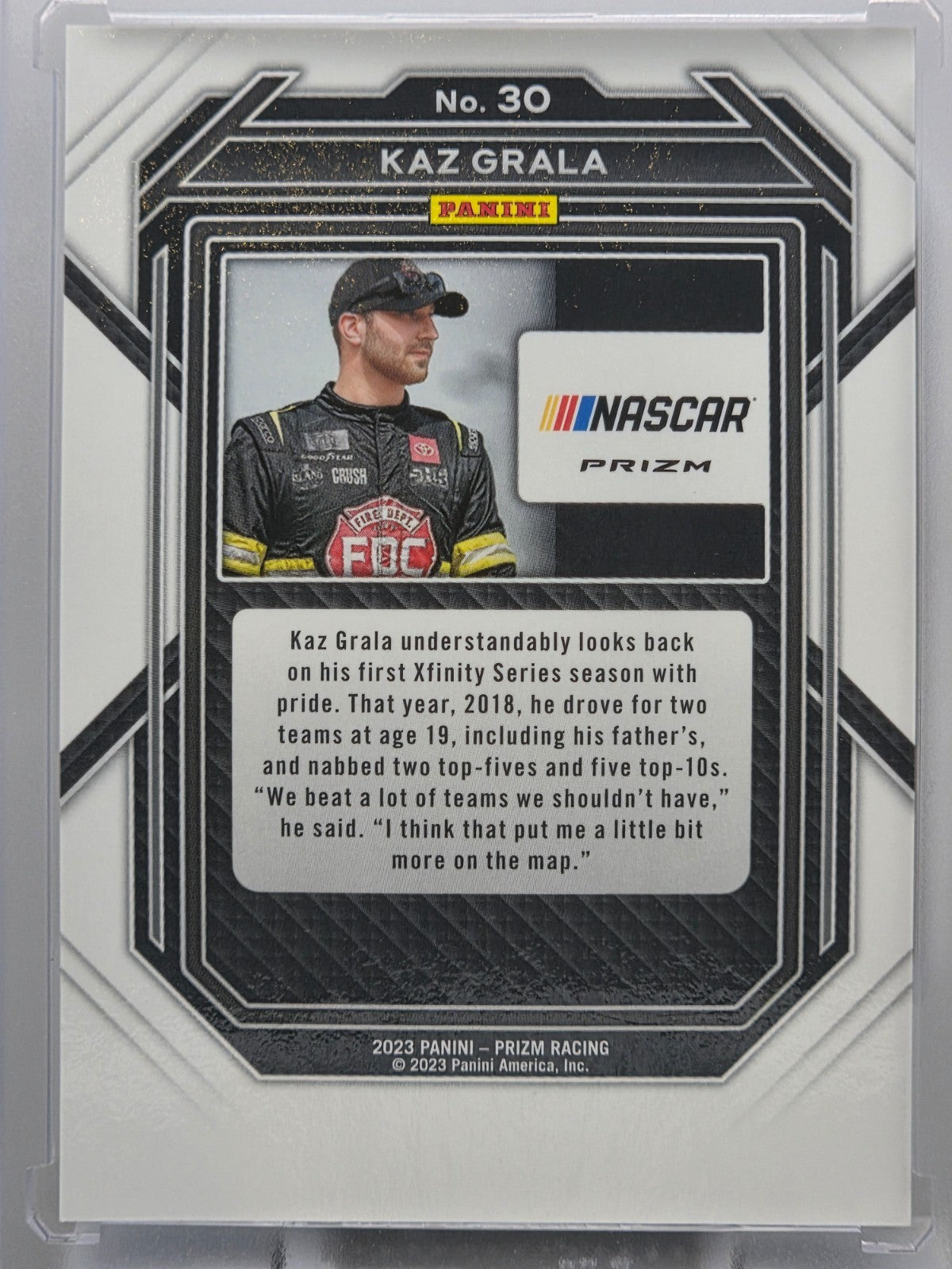 2023 Prizm Racing - Kaz Grala - Blue & Carolina Blue Hyper Prizm - #30