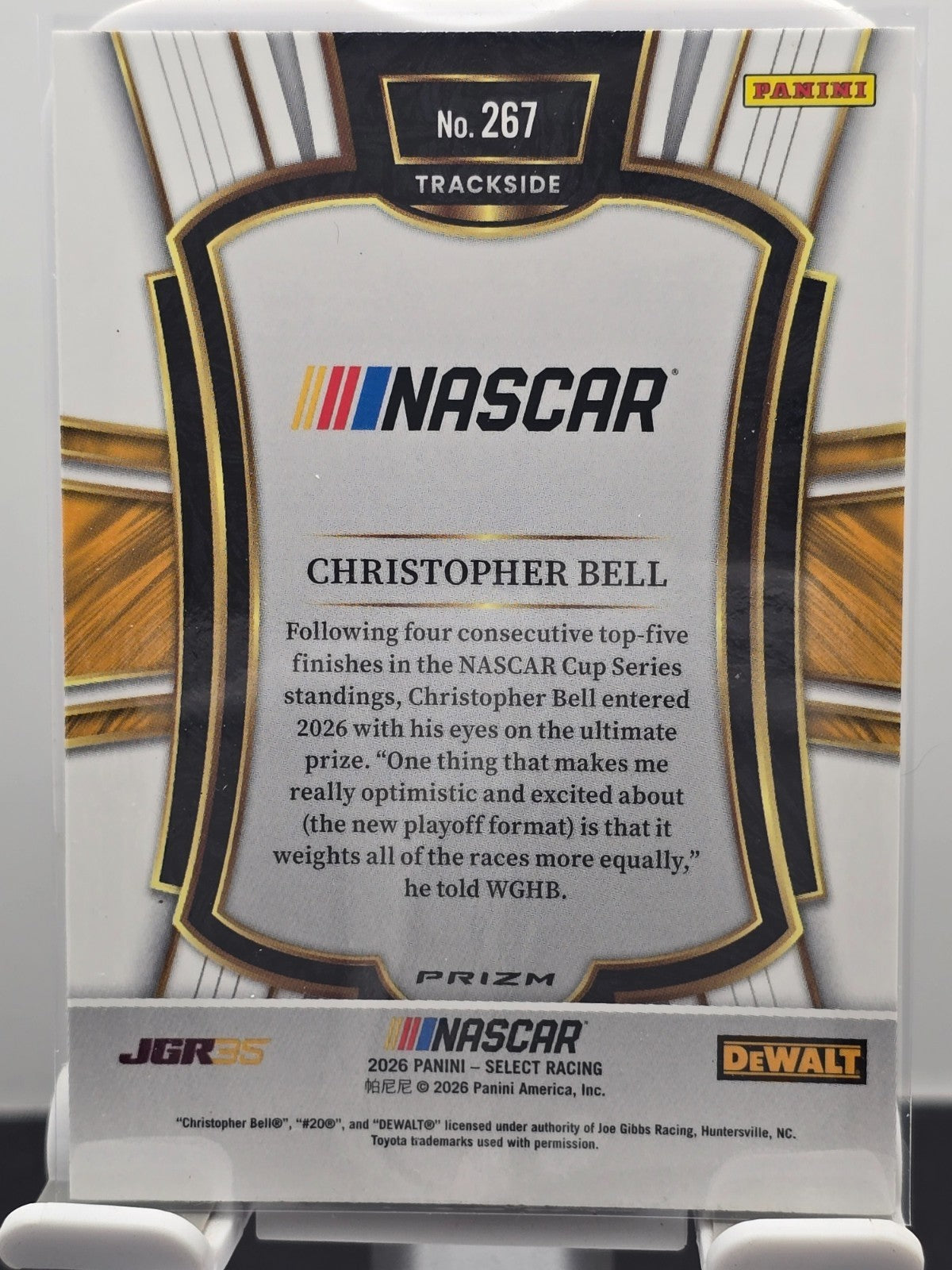 2026 Select NASCAR Racing - Christopher Bell - #267 - Trackside - Silver SSP
