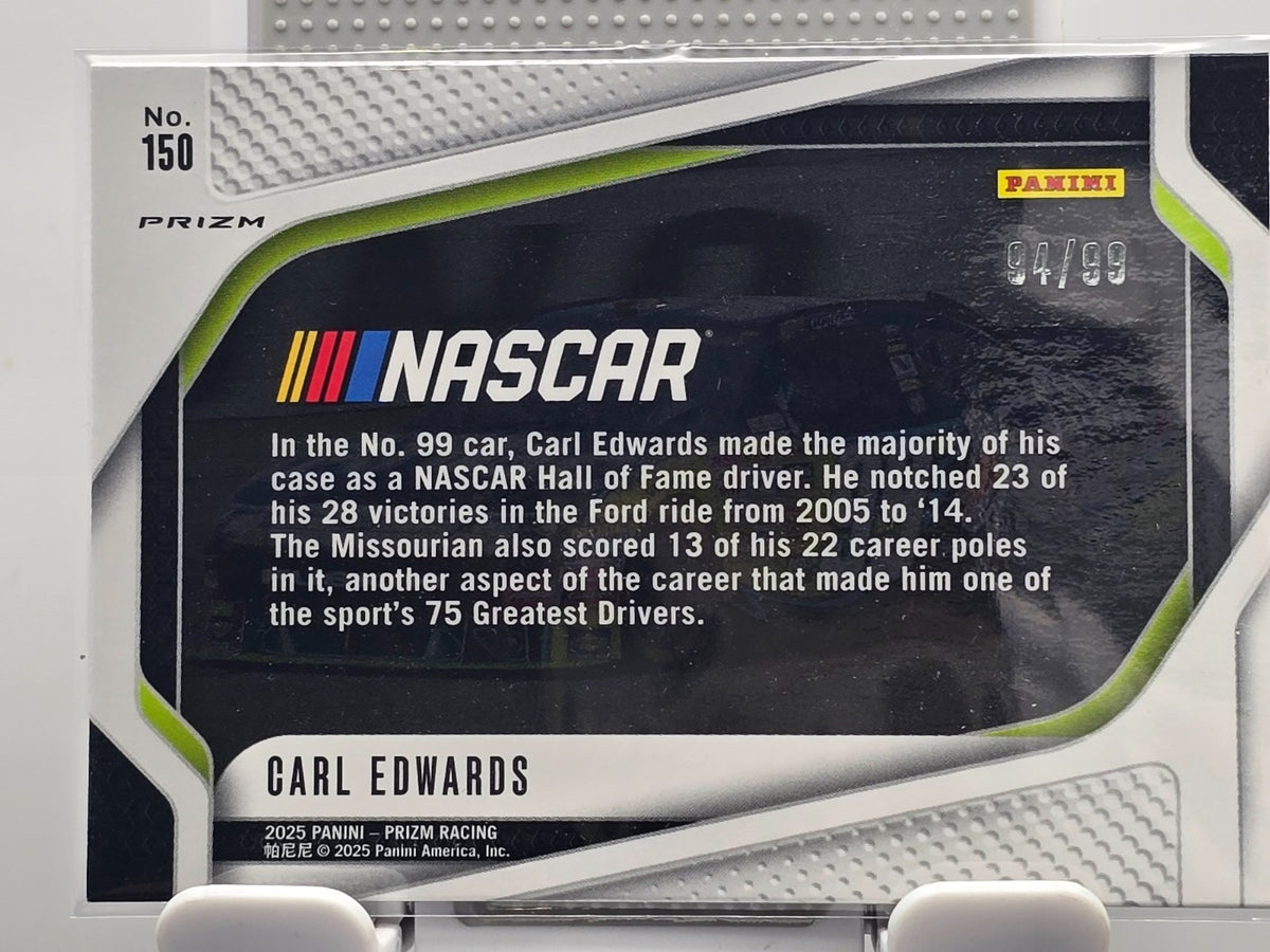 2025 Prizm Nascar Racing - #150 Carl Edwards - Purple Prizm /99
