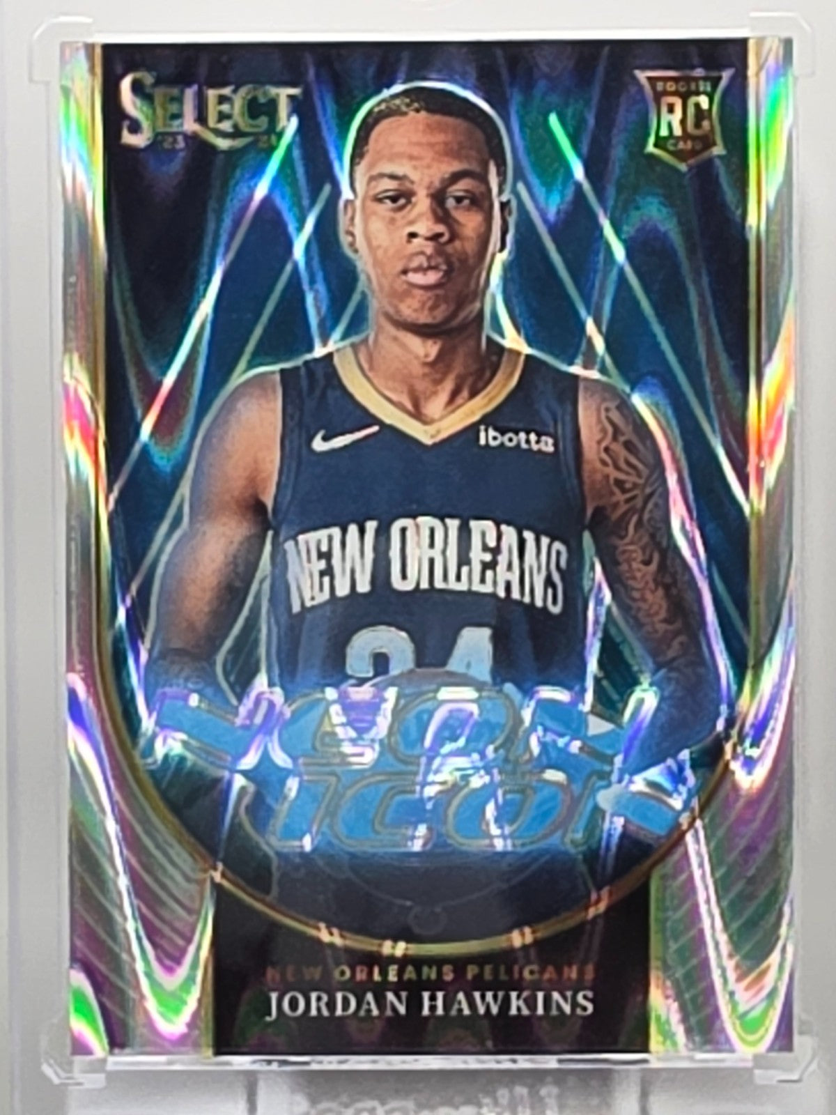 2023-24 Panini Select - Jordan Hawkins (RC) - Neon Rookies (Flash Prizm) - #25