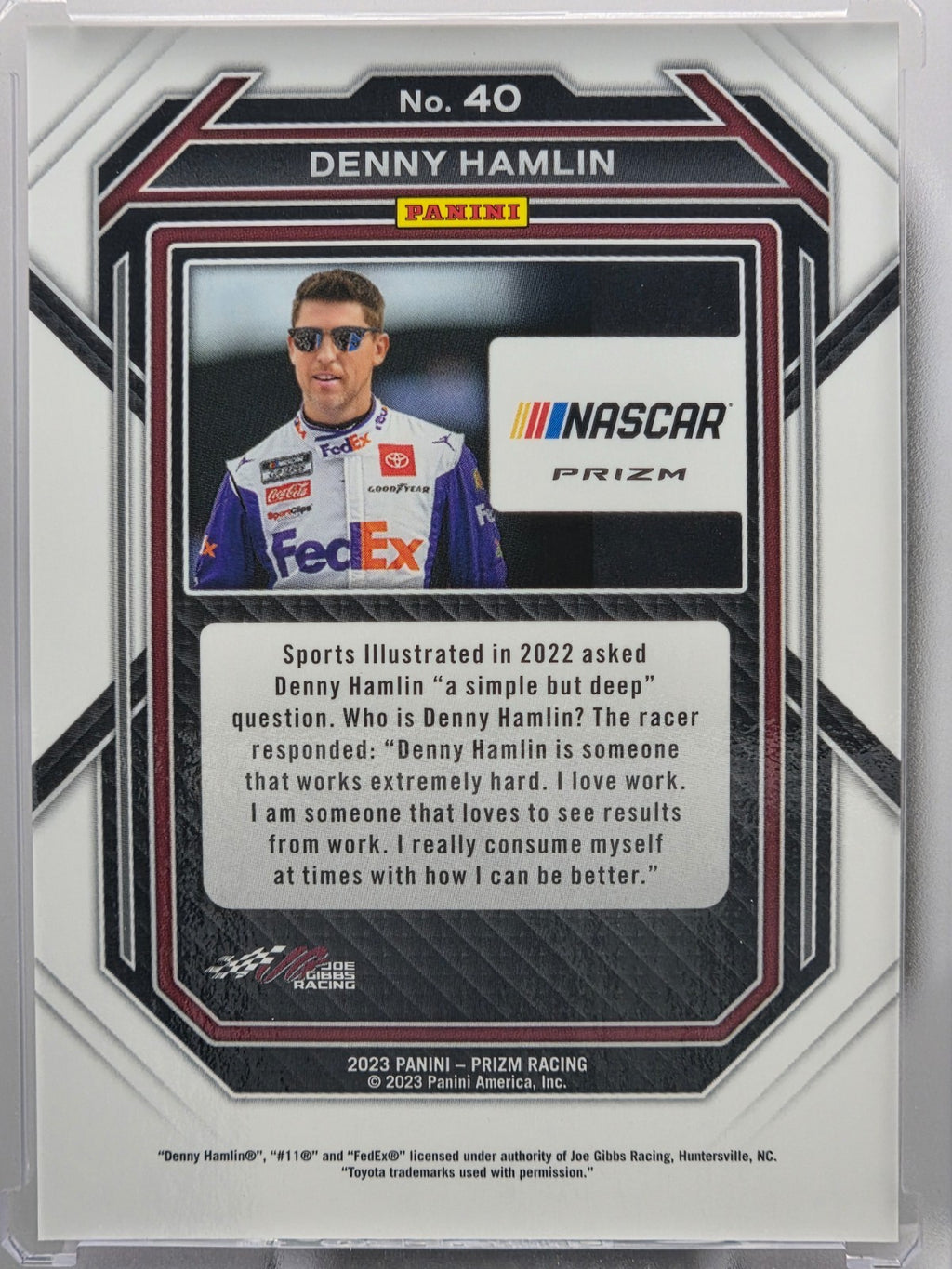 2023 Prizm Racing - Denny Hamlin - Red Prizm - #40 - Buy 3 Get 1 Free!