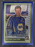 2025 Panini Donruss - Michael Waltrip - Blue Optic Autograph - #46