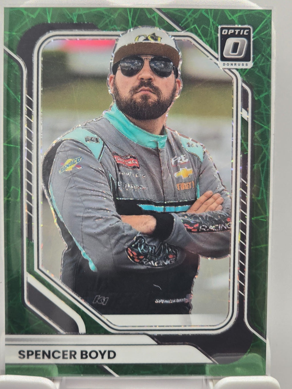 2026 Donruss OPTIC NASCAR Racing - #53 Spencer Boyd - Green Velocity /99