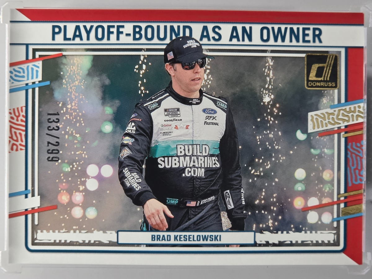 2024 Panini Donruss - Brad Keselowski - Red /299 - #185 - Buy 3 Get 1