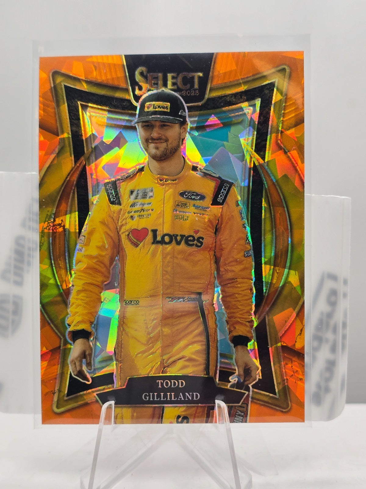 2025 Select Nascar Racing - #85 Todd Gilliland  - Grandstand - Orange Cracked