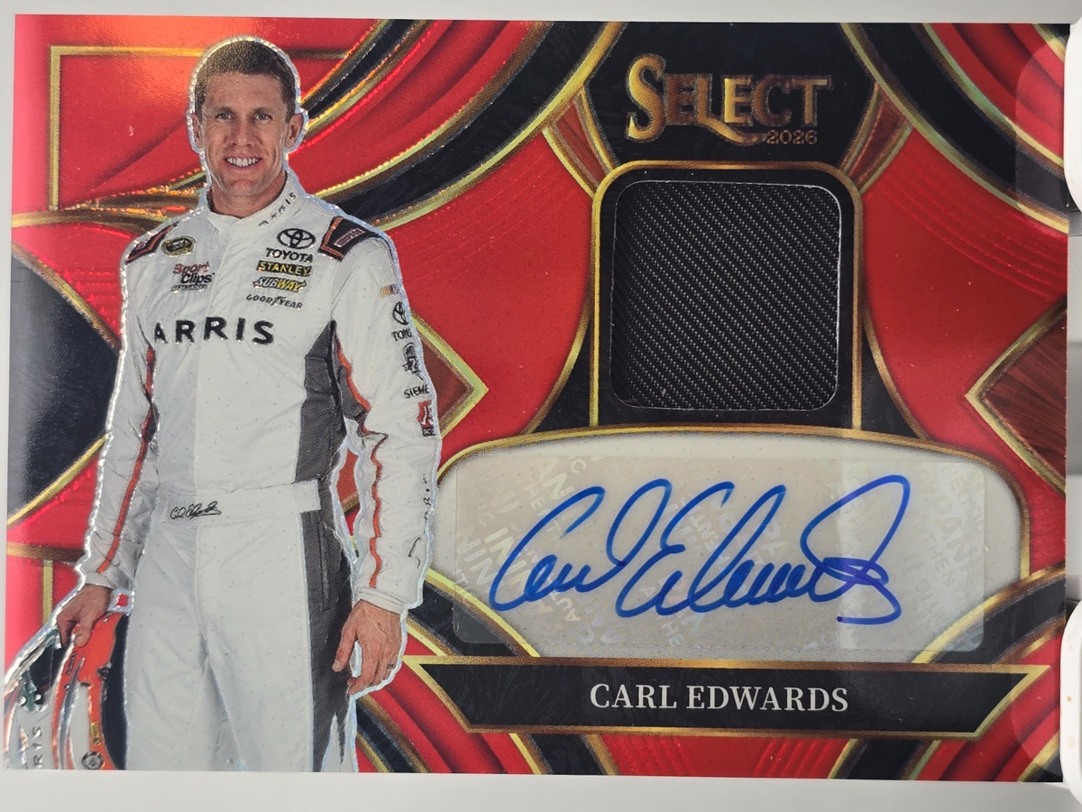 2026 Select Racing - Carl Edwards #AM-CED - Patch Autograph - Red /49