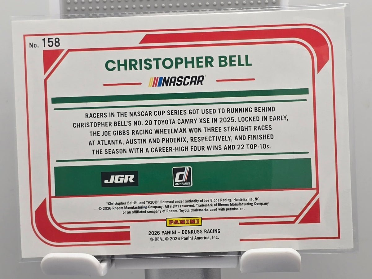 2026 Donruss NASCAR Racing - #158 Christopher Bell - Purple /99
