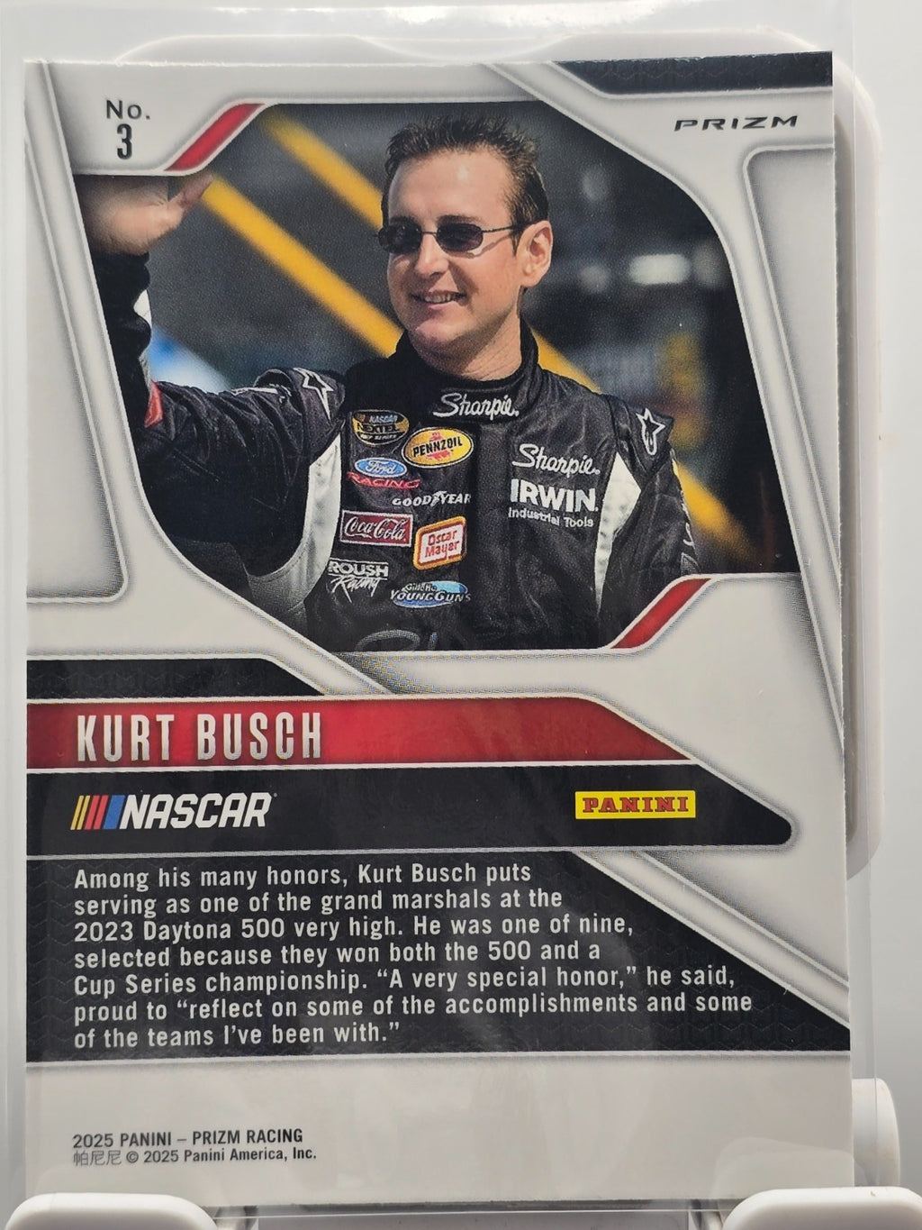 2025 Prizm Racing - #3 John Kurt Busch -  Silver Prizm