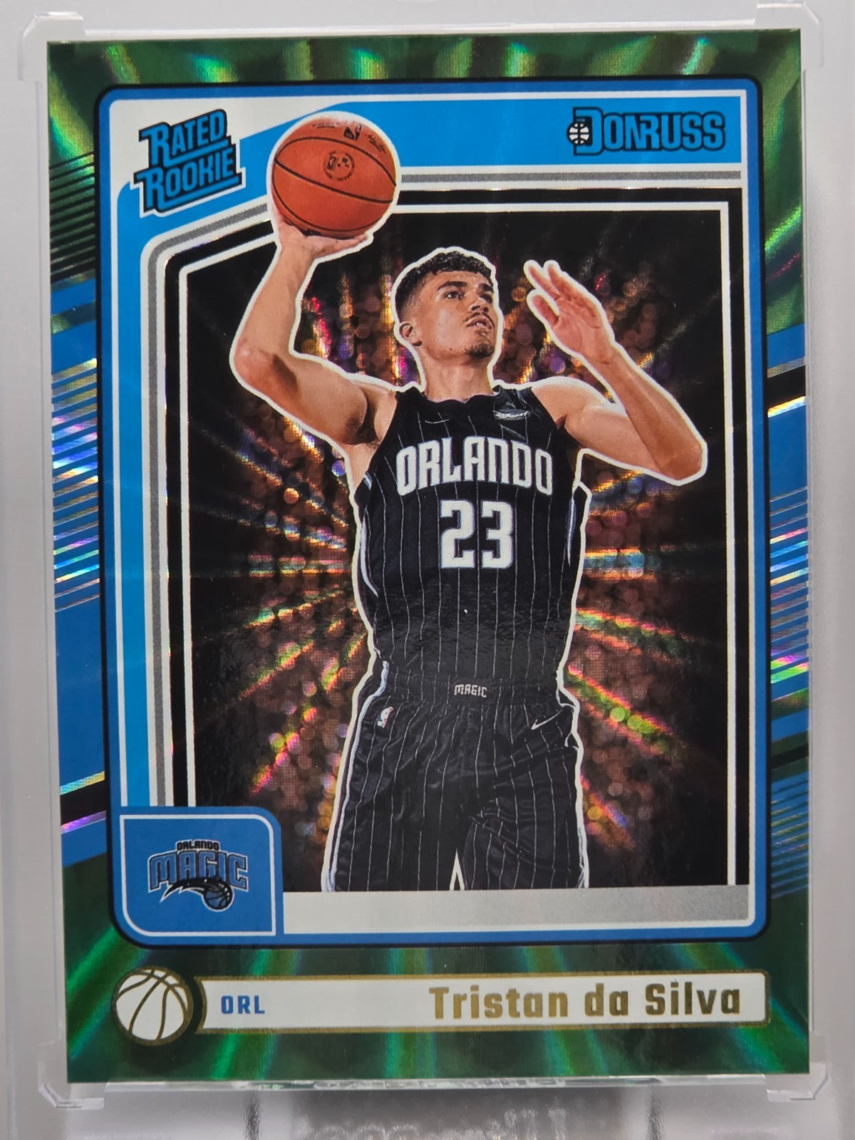 2023-24 Donruss - Tristan da Silva (RC) - Holo Green Laser - #203
