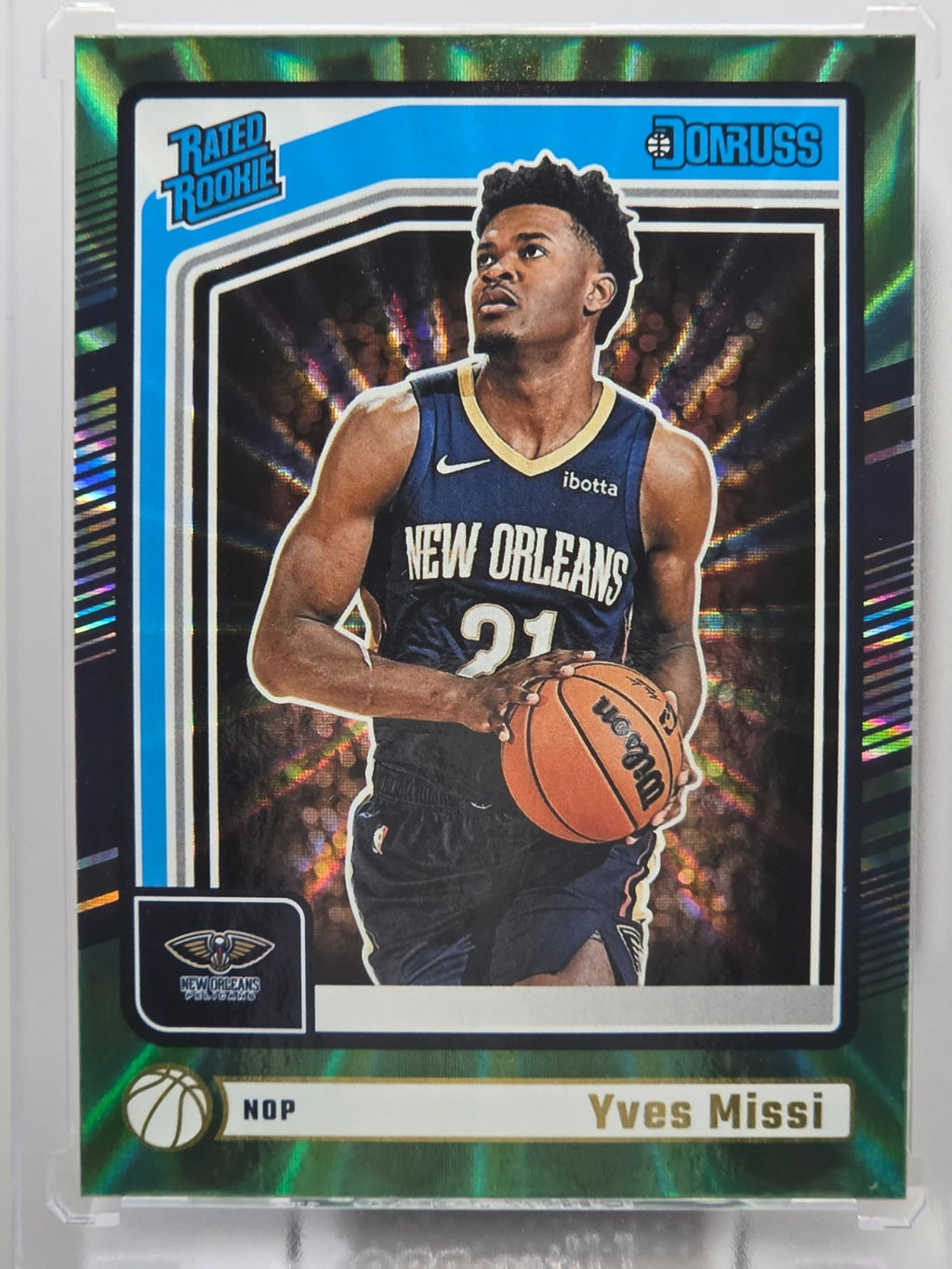2023-24 Donruss - Yves Missi (RC) - Holo Green Laser - #217