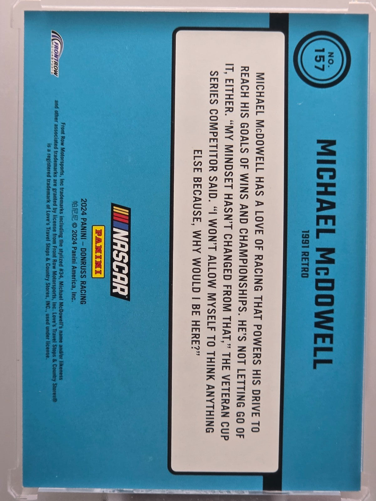 2024 Panini Donruss - Michael McDowell - Throwback Red /299 - #157 - Buy 3 Get 1