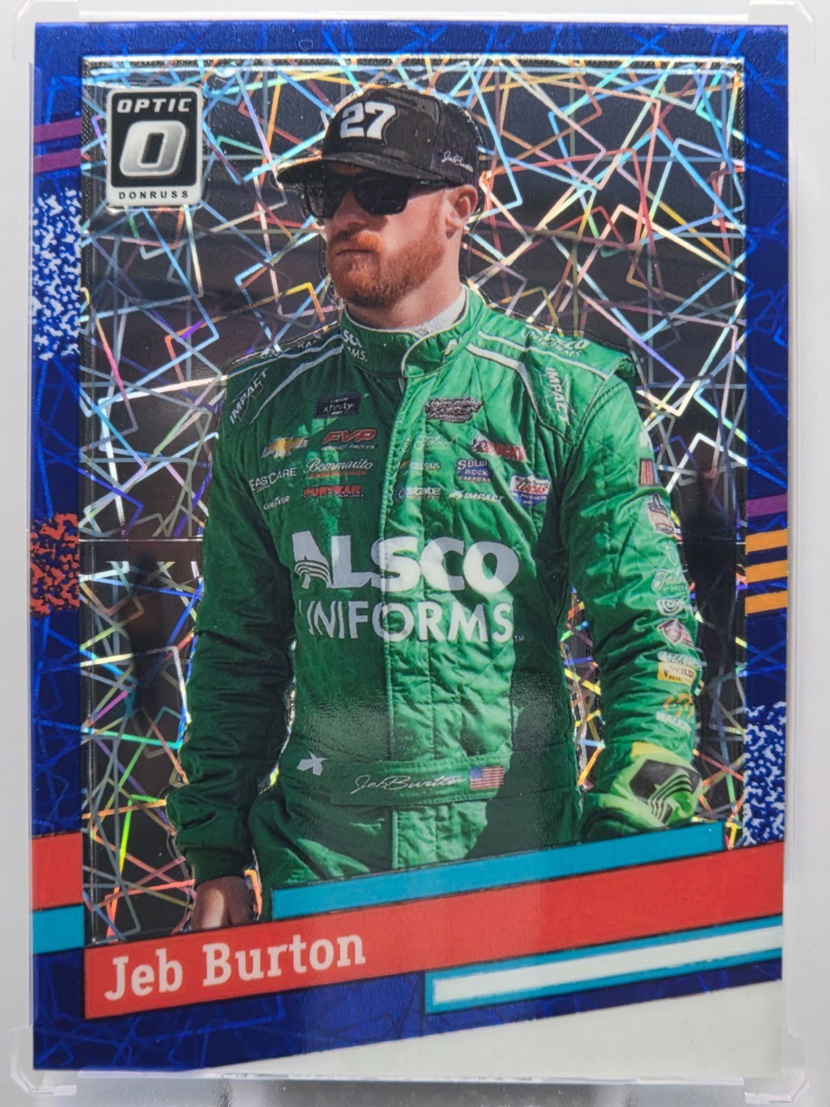 2024 Panini Donruss - Jeb Burton - Blue Velocity - #107 - Buy 3 Get 1!