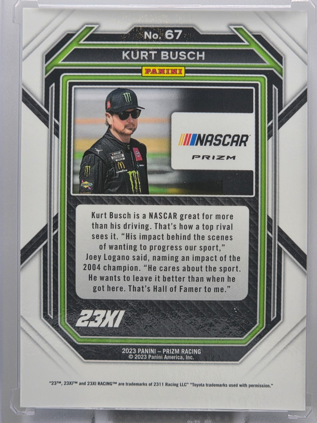 2023 Prizm Racing - Kurt Busch - Blue & Carolina Blue Hyper Prizm - #67