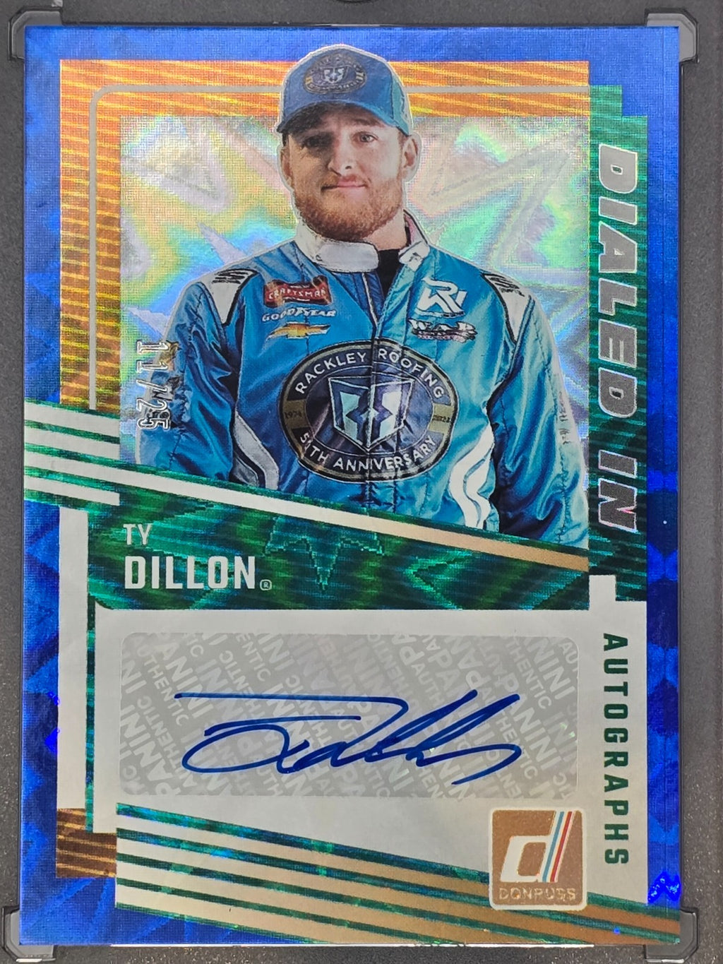 2025 Panini Donruss - Ty Dillon - Dialed In - Xplosion /25 - #DIA-TYD