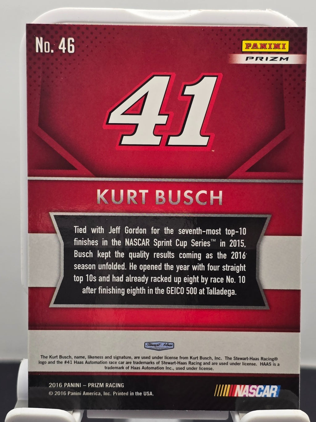 2016 Prizm Racing - #46 Kurt Busch - Red, White & Blue Prizm