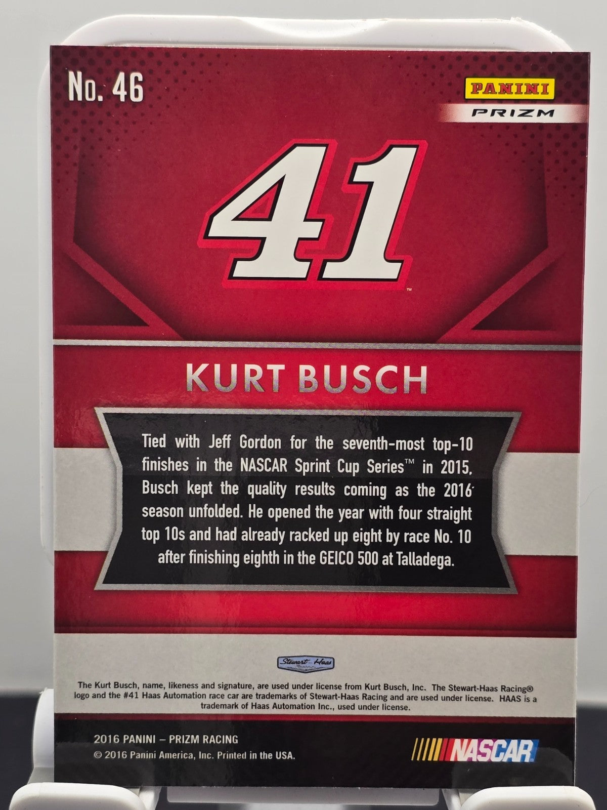2016 Prizm Racing - #46 Kurt Busch - Red, White & Blue Prizm