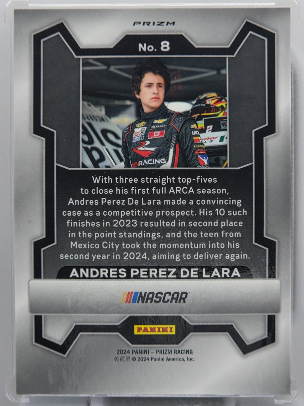 2024 Prizm Racing - Andres Perez De Lara  - Green Ice Prizm - #8 - Buy 3 Get 1!