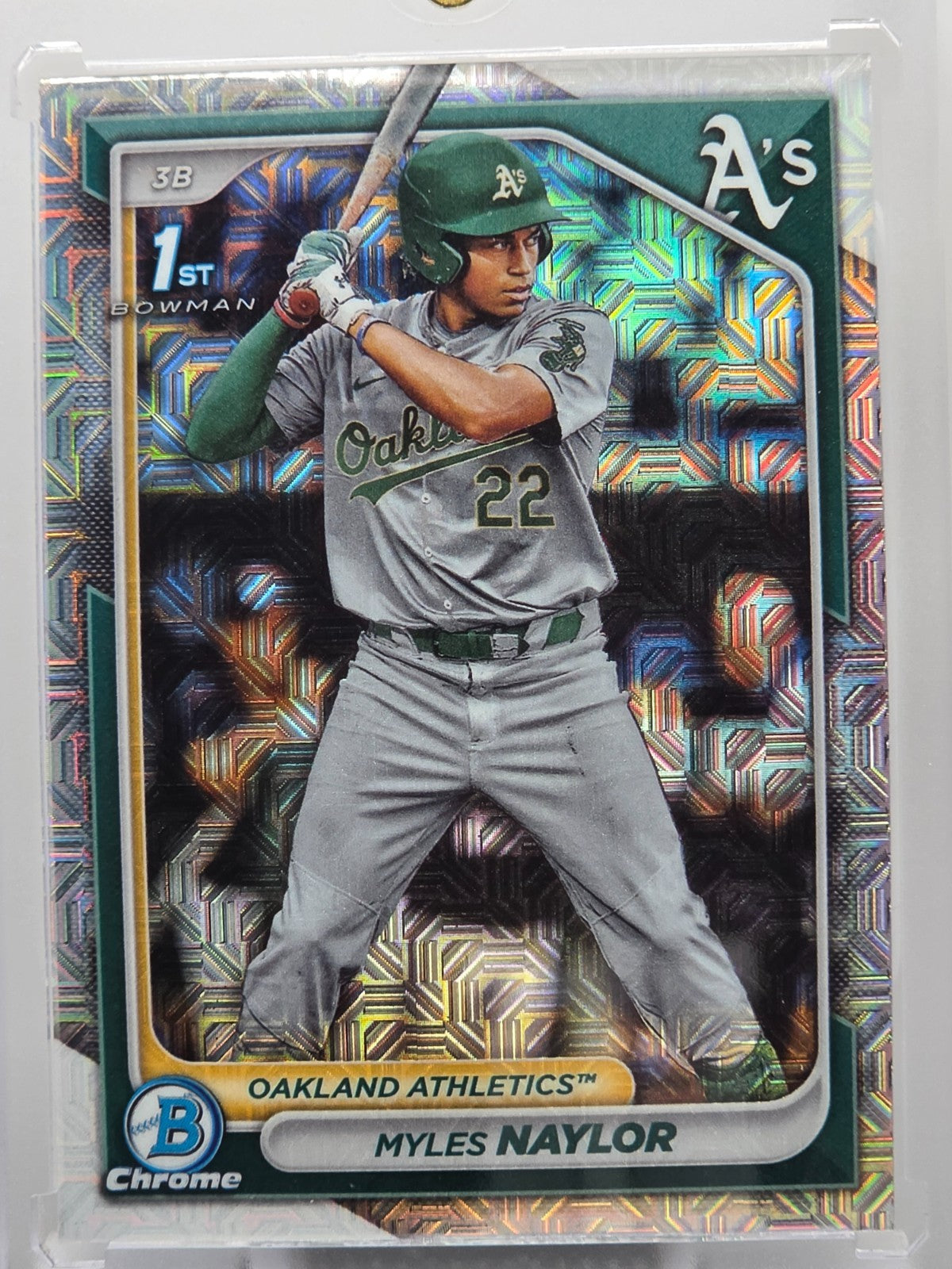 2024 Bowman Chrome - Myles Naylor - Mojo Refractor - #BCP-136