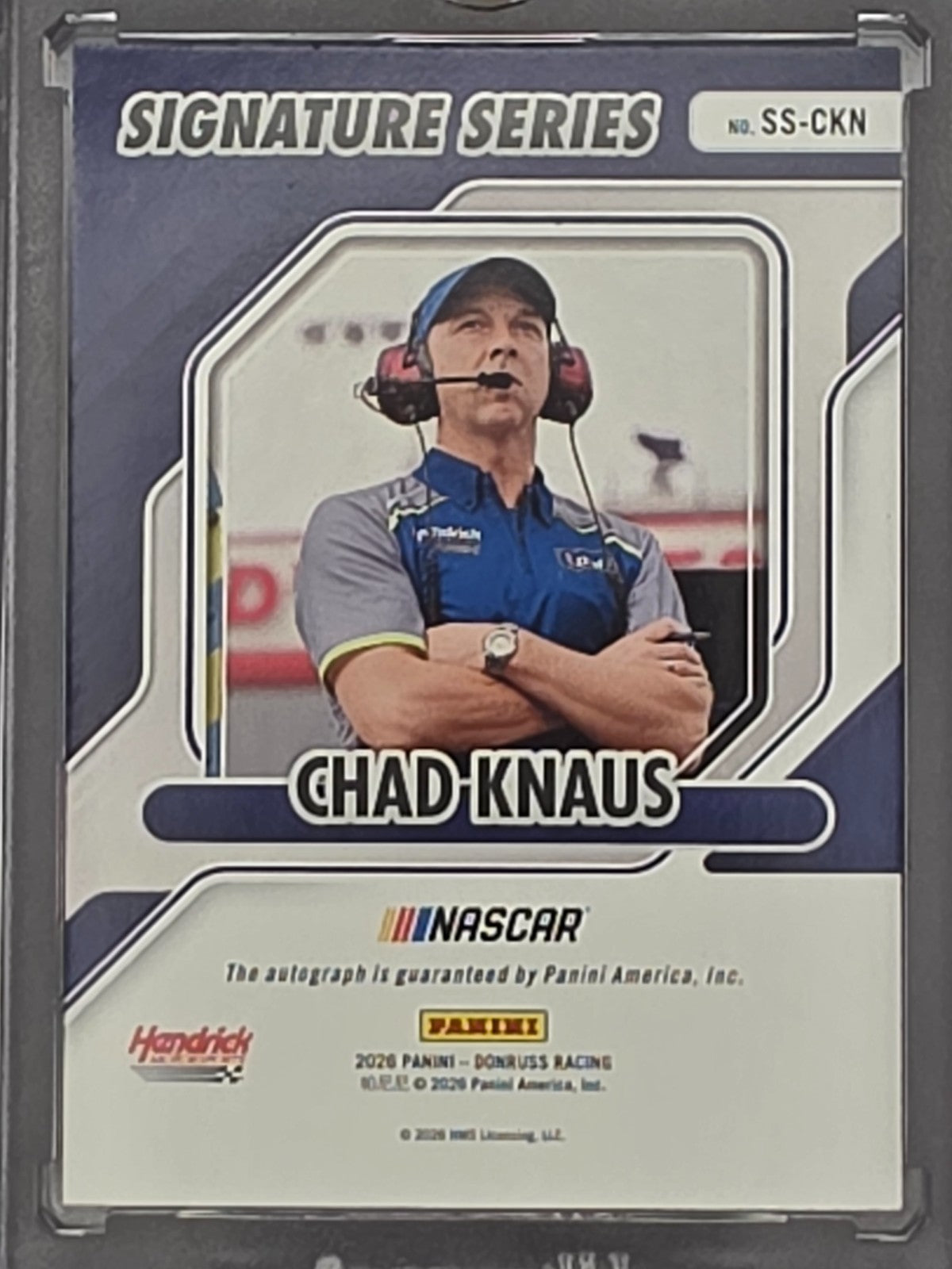 2026 Panini Donruss - Chad Knaus - Signature Series - #SS-CKN