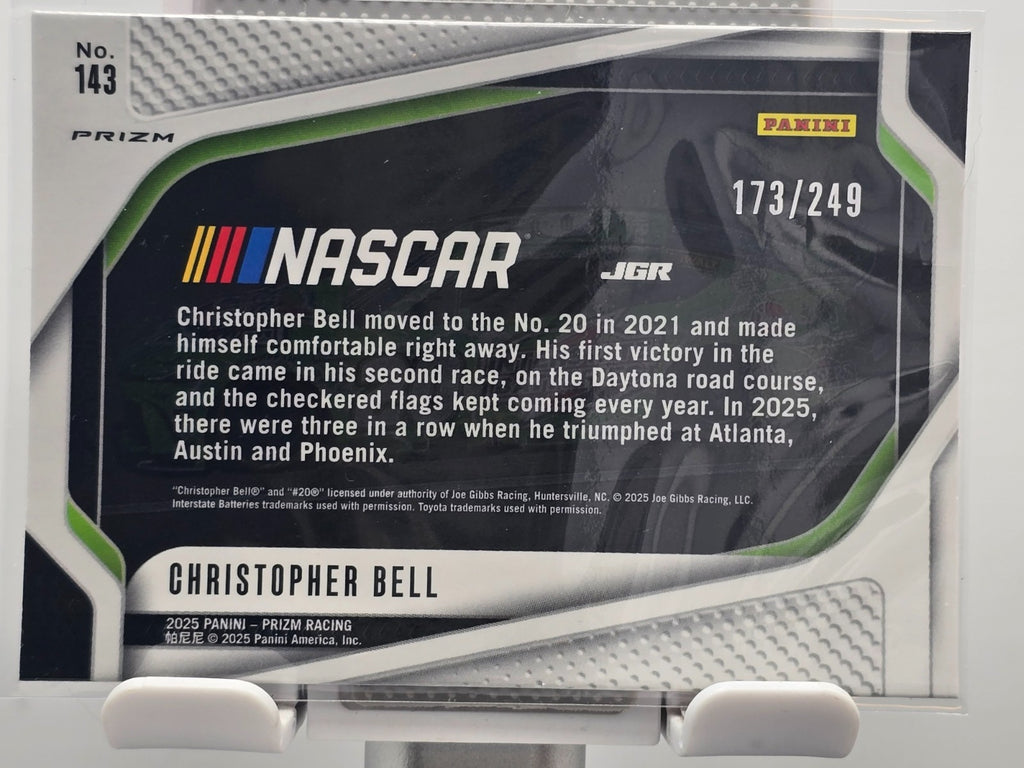 2025 Prizm Racing - #143 Christopher Bell - Rides - Red Prizm /249