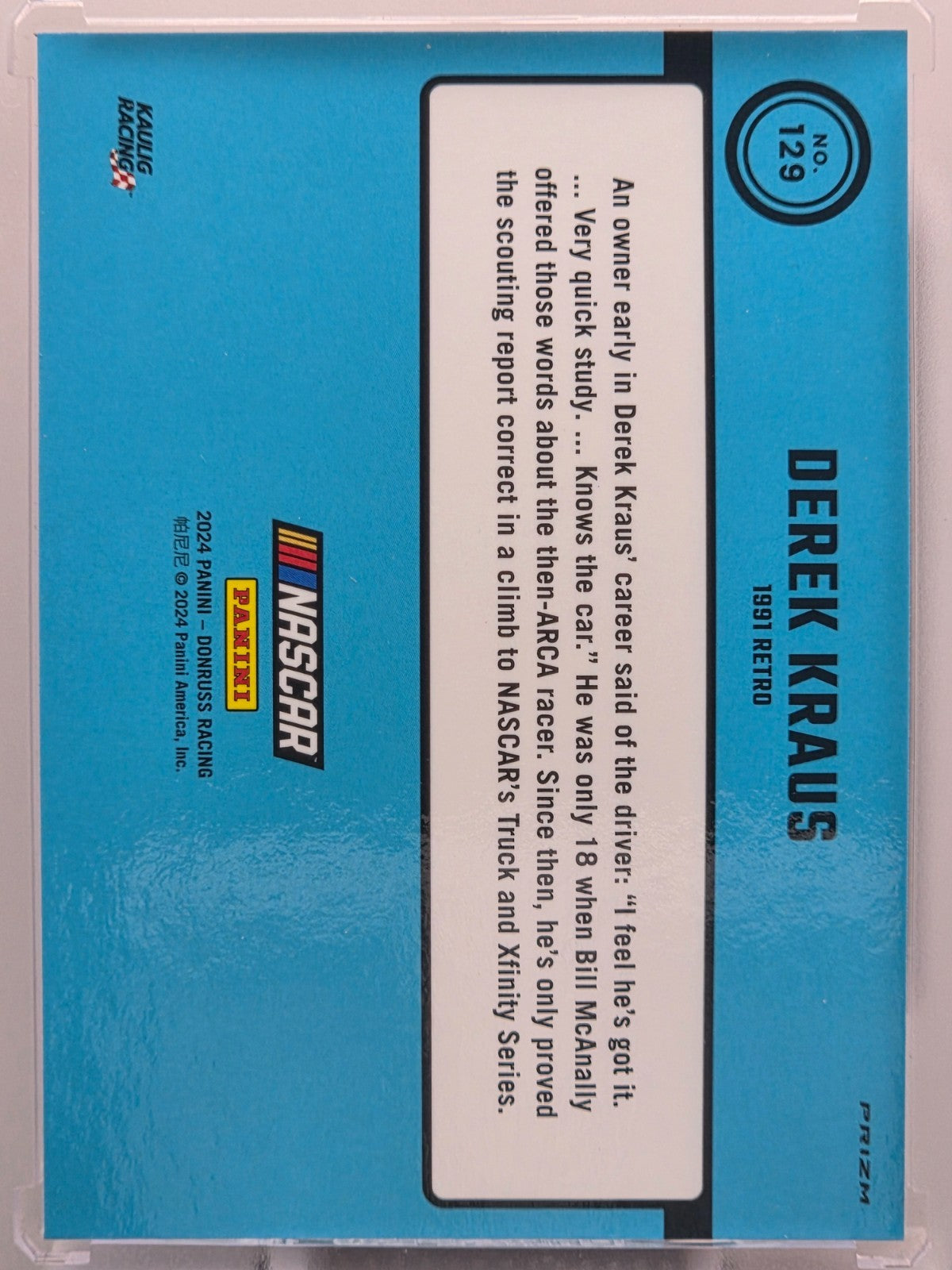 2024 Panini Donruss - Derek Kraus - Orange Velocity - #129 - Buy 3 Get 1!