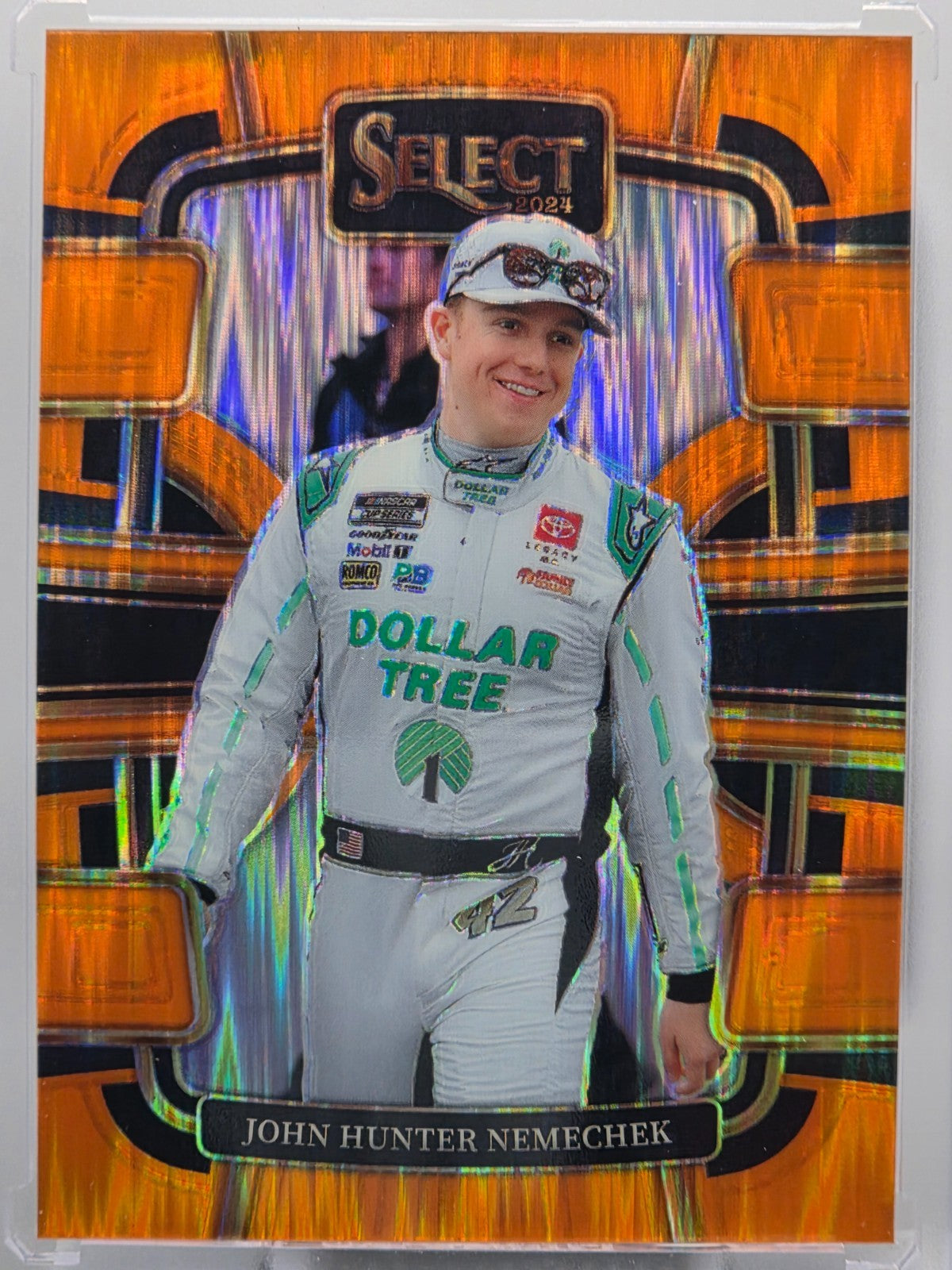 2024 Panini Select - John H Nemechek - Orange Flash Prizm - #22 - Buy 3 Get 1!