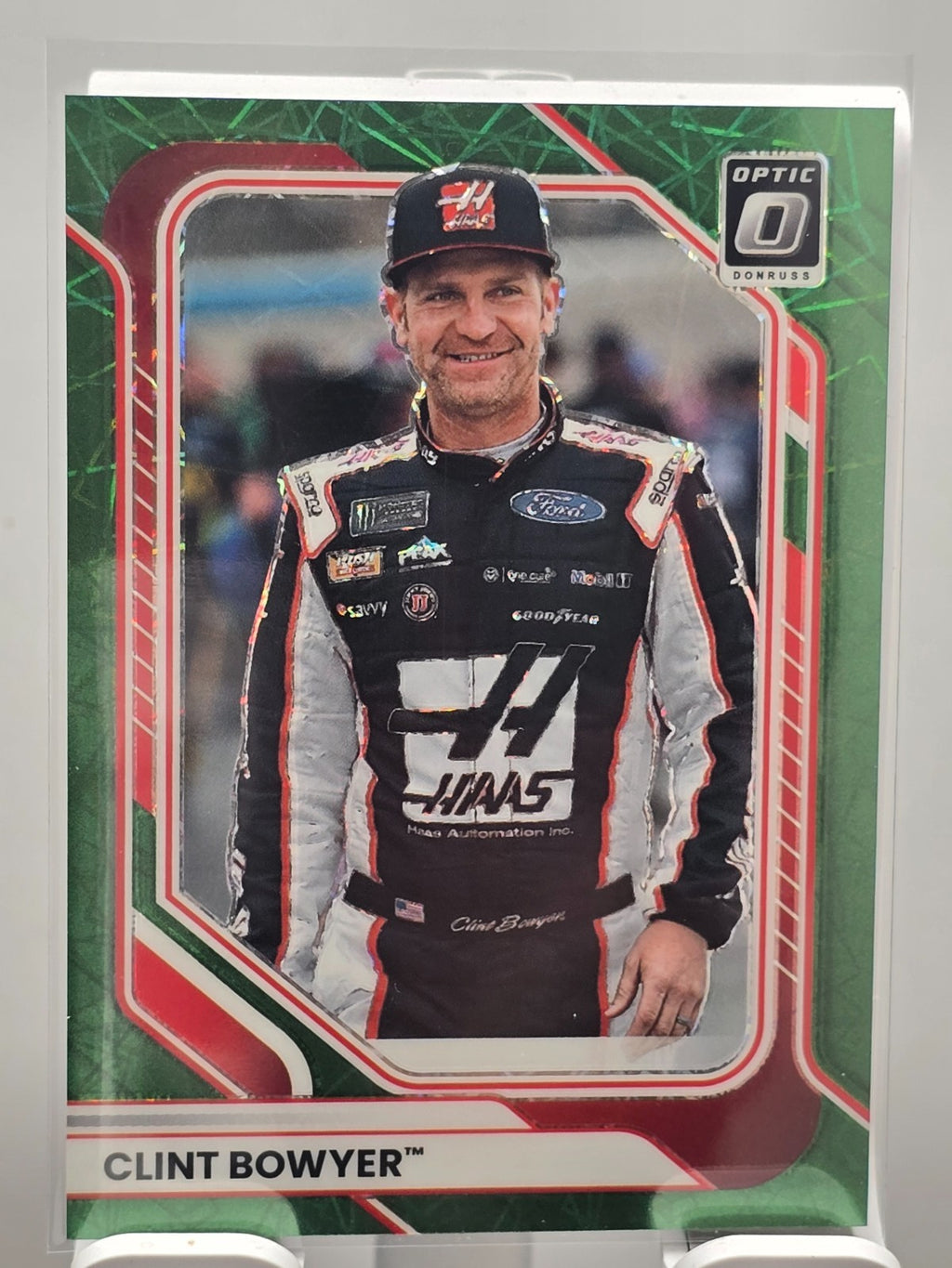 2026 Donruss NASCAR Optic Racing - #49 Clint Bowyer - Green Velocity /99