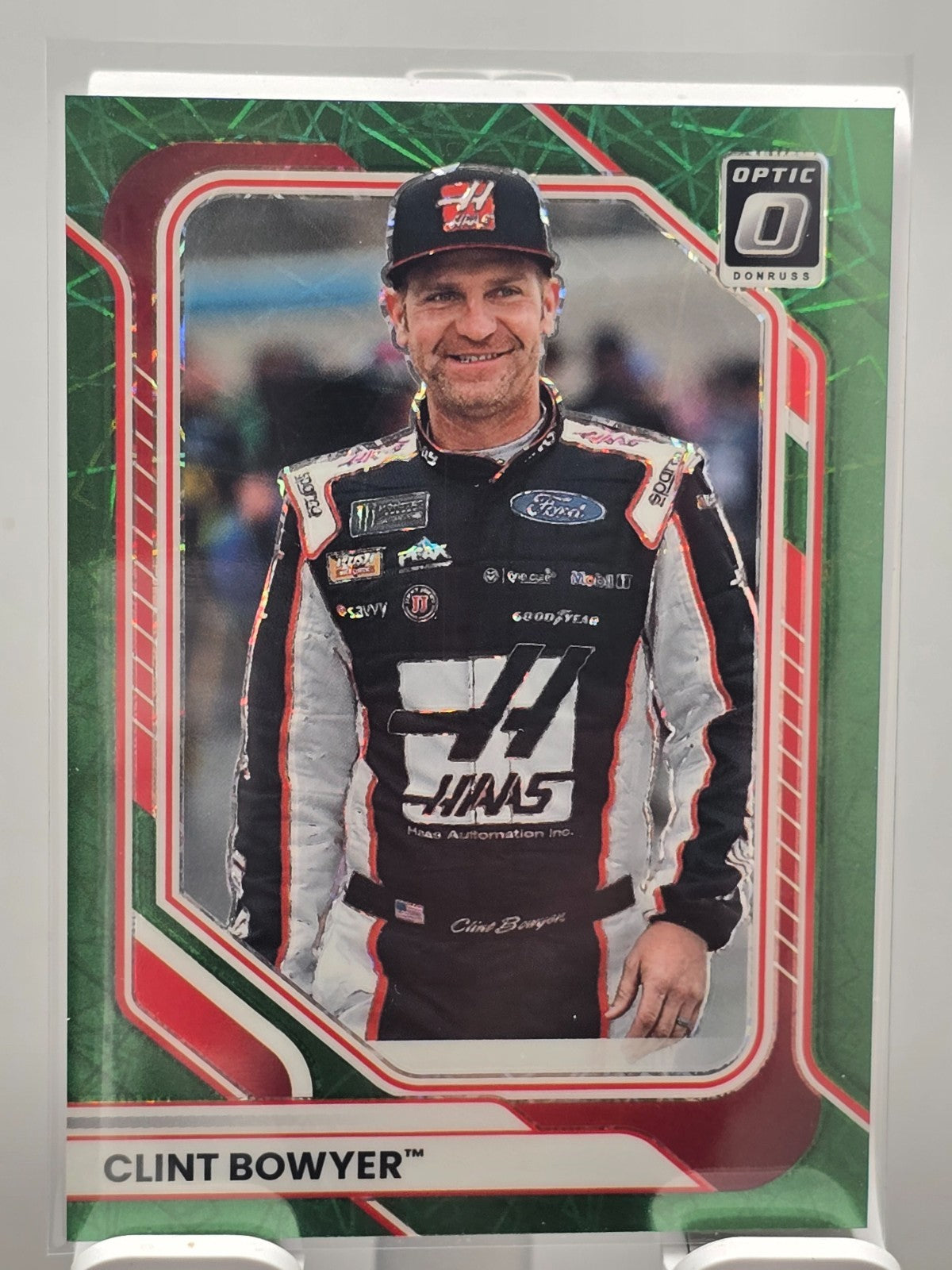2026 Donruss NASCAR Optic Racing - #49 Clint Bowyer - Green Velocity /99