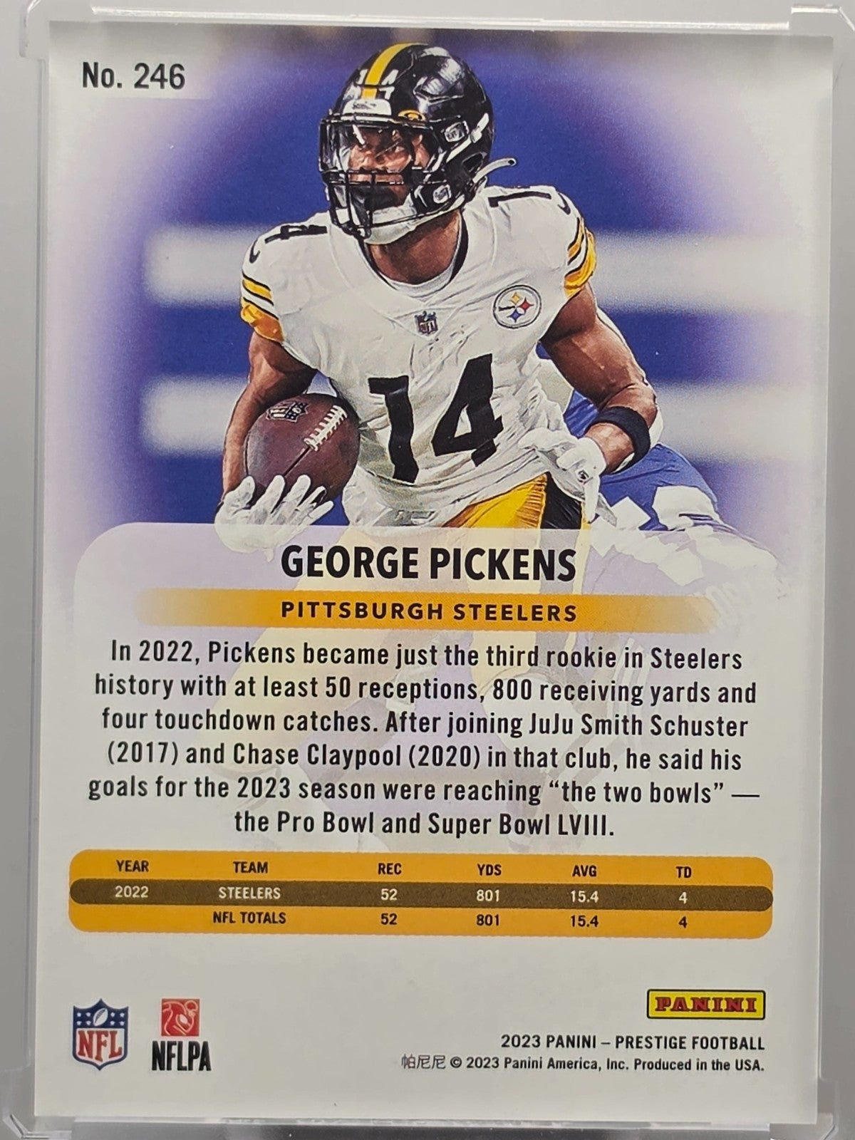 2023 Panini Prestige Football - George Pickins - Sunburst SP - #246