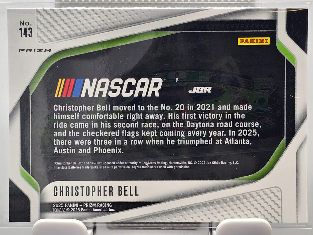 2025 Prizm Nascar Racing - #143 Christopher Bell - Holo / Silver Prizm