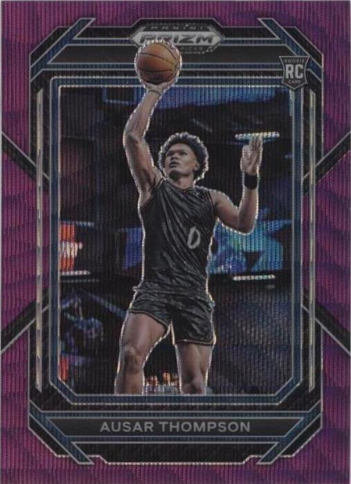 2023-24 Panini Prizm Draft Picks - Ausar Thompson (RC) - Purple Wave Prizm - #17